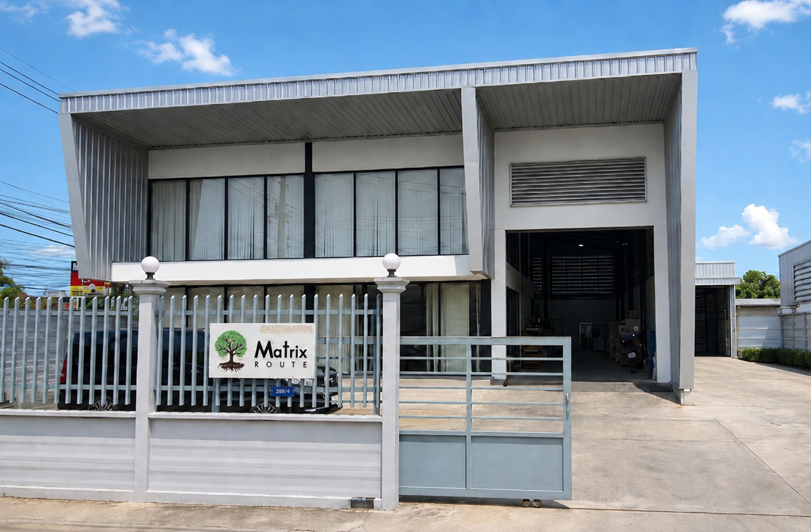 Matrix Route company and manufacturing building in Samut Prakan, Thailand
